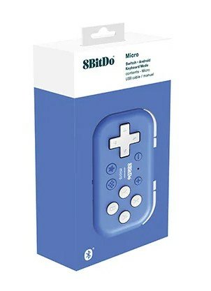 8bitdo Micro Bluetooth Gamepad Azul, Para Nintendo Switch, Android, Raspberry Pi Ret00384