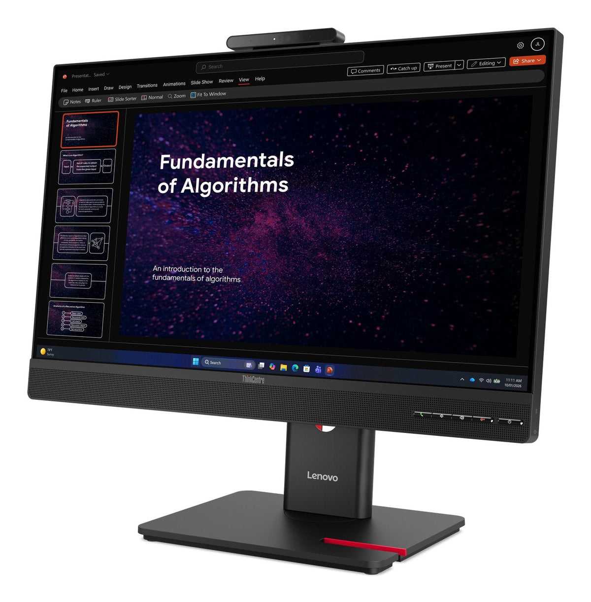 Lenovo Thinkcentre Tio24 Gen 6 Touch 23.8 Fhd 1920x1080 16:9 250nits Black 3y Warranty