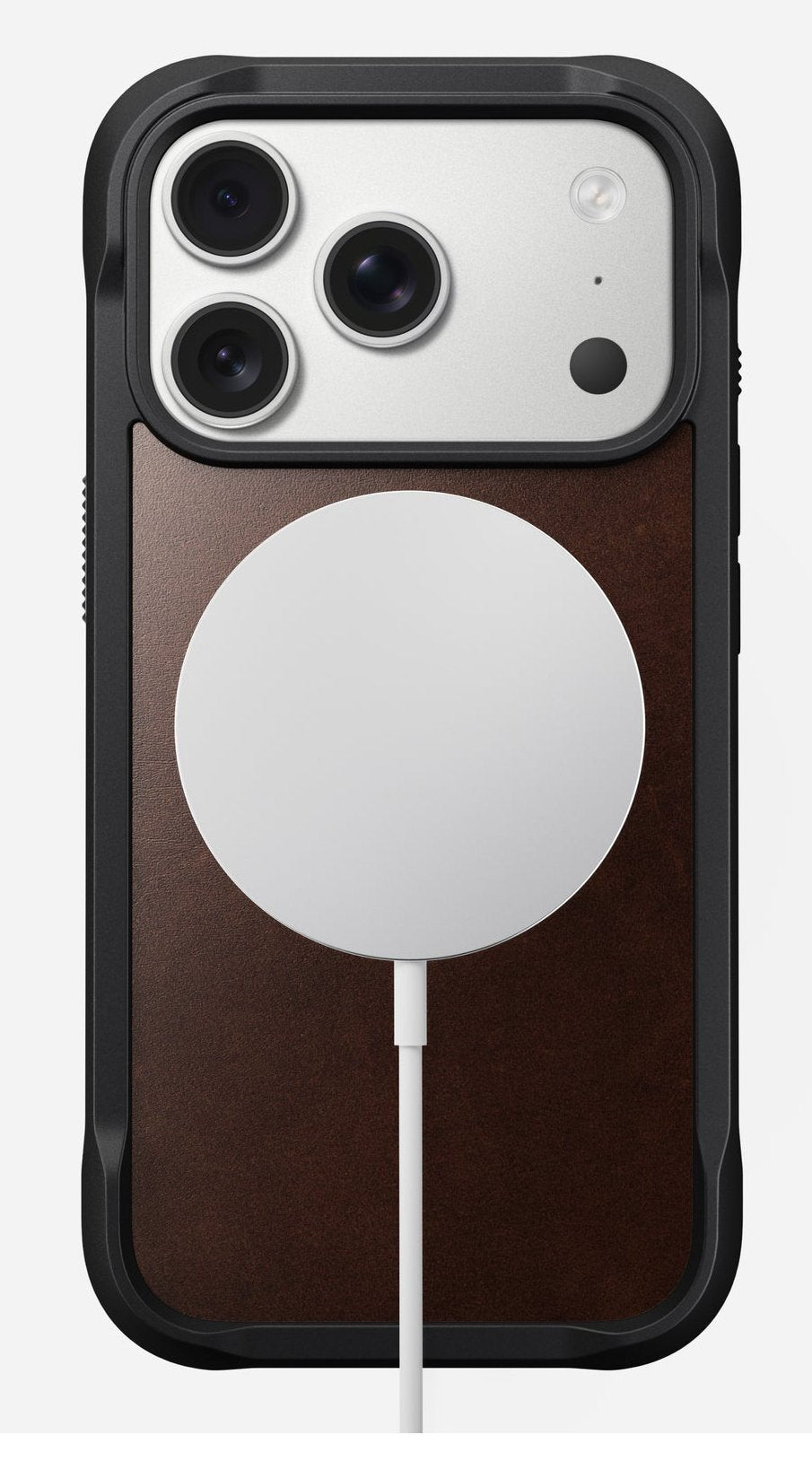 Nomad Rugged Leather Case Iphone 17 Pro Rustic Brown Horween