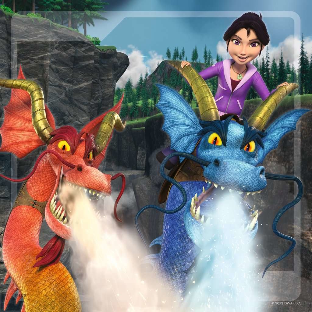 Ravensburger Puzzle Infantil Dragones: Los 9 Mundos (3x 49 Partes) 05688
