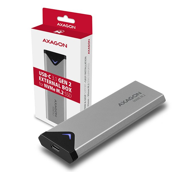 EAN 8595247904287 - Axagon EEM2-UG2 caja para disco duro externo Caja externa para unidad de estado sólido (SSD) Negro, Gris imagen 8