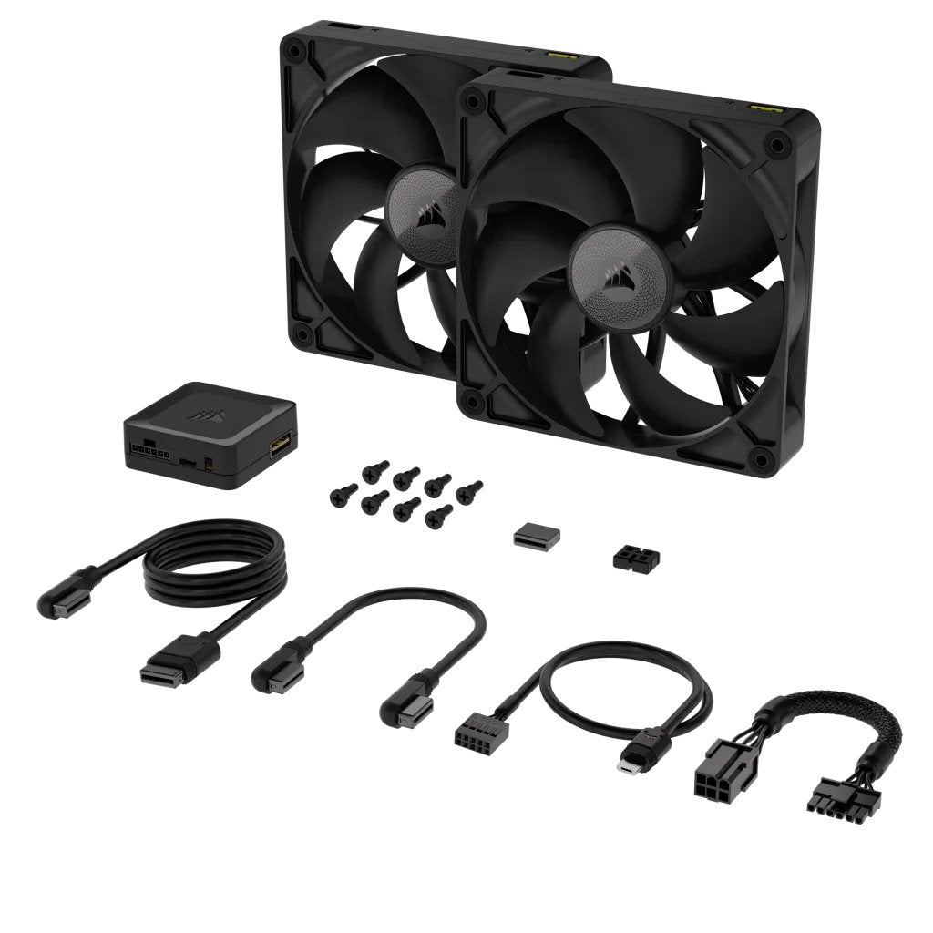 EAN 0840006680864 - Corsair iCUE LINK RX140 Carcasa del ordenador Ventilador 14 cm Negro 2 pieza(s) imagen 3