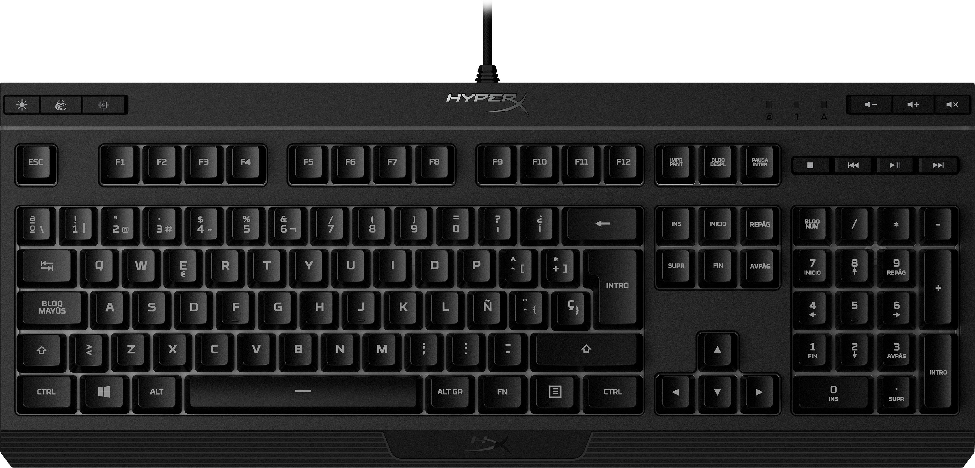 Hyperx Alloy Core Rgb Teclado Membrana Gaming Retroiluminado Negro 4p4f5ae#Abe Hx-Kb5me2-Es