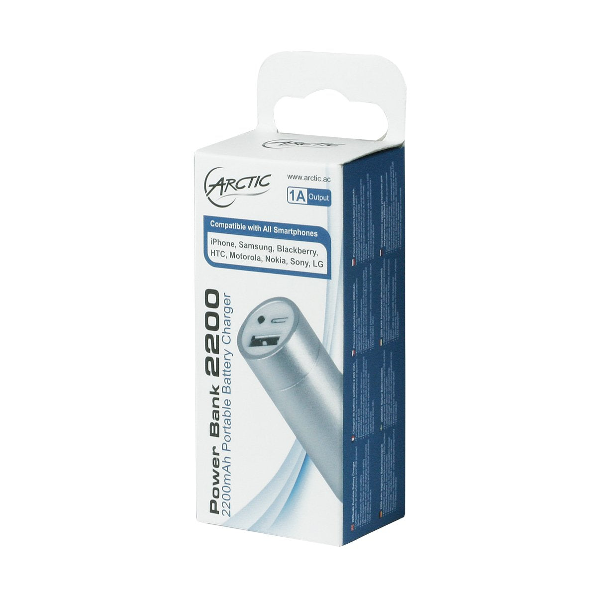 EAN 0872767006546 - ARCTIC Power Bank 2200 Ión de litio 2200 mAh Plata imagen 6
