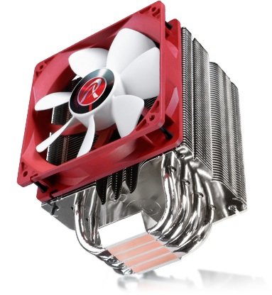 Raijintek Themis Evo Procesador Enfriador 12 Cm Metálico, Rojo, Blanco