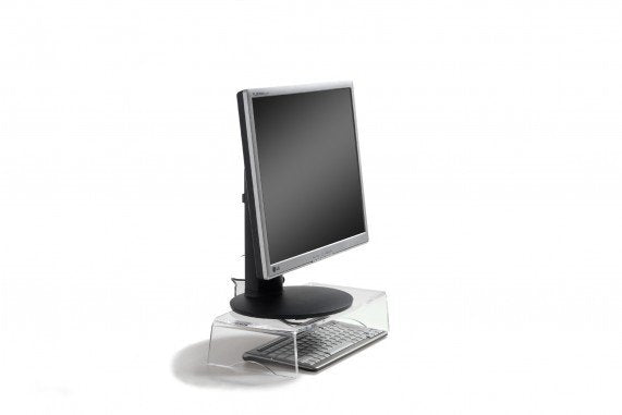 Soporte Para Monitor Bakkerelkhuizen Q-Riser 90 1 Nivel Transp.
