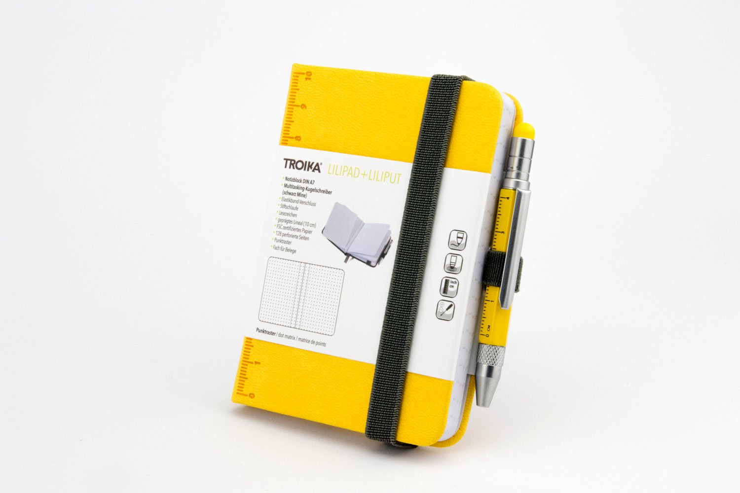 Troika Npp25/Ye Cuaderno Y Block A7 128 Hojas Amarillo