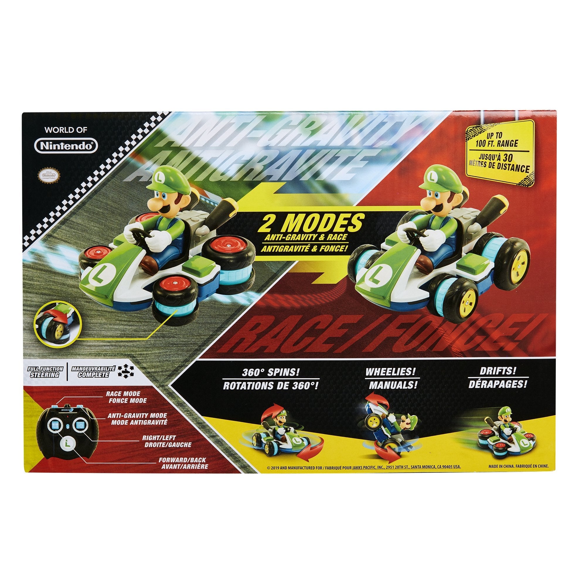 Coche Mini Rc Racer Luigi Mario Kart Nintendo Radio Control