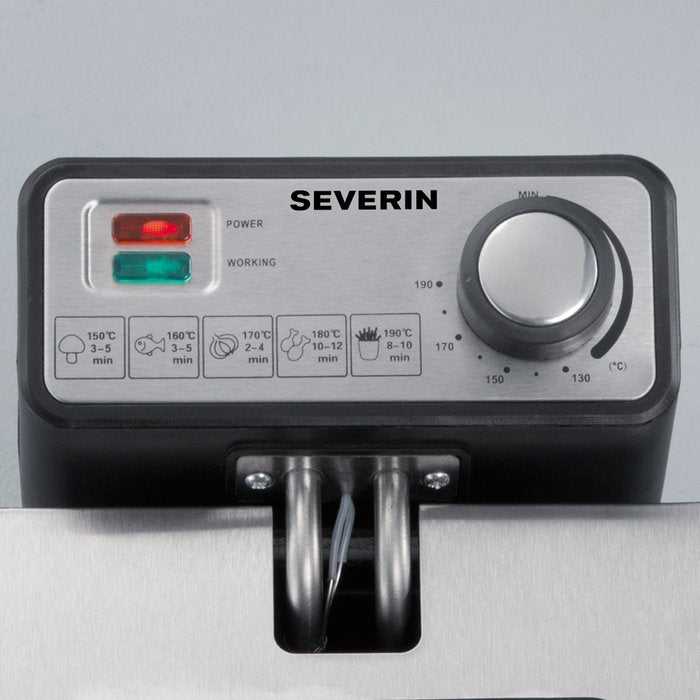 EAN 4008146009662 - Severin FR 2431 freidora Sencillo 3 L Independiente 2000 W Acero inoxidable imagen 5