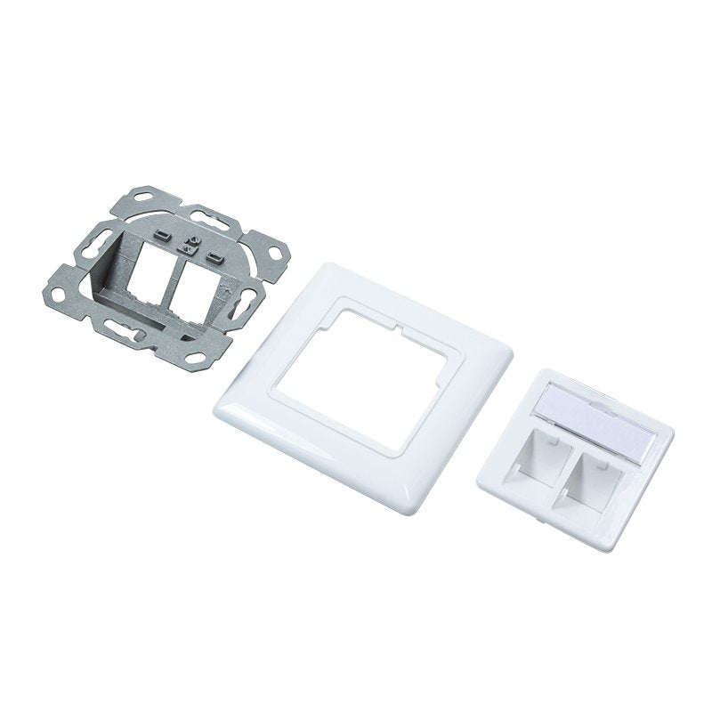 Logilink Nk4020 Toma 2 X Rj-45 Keystone Blanco Blanco