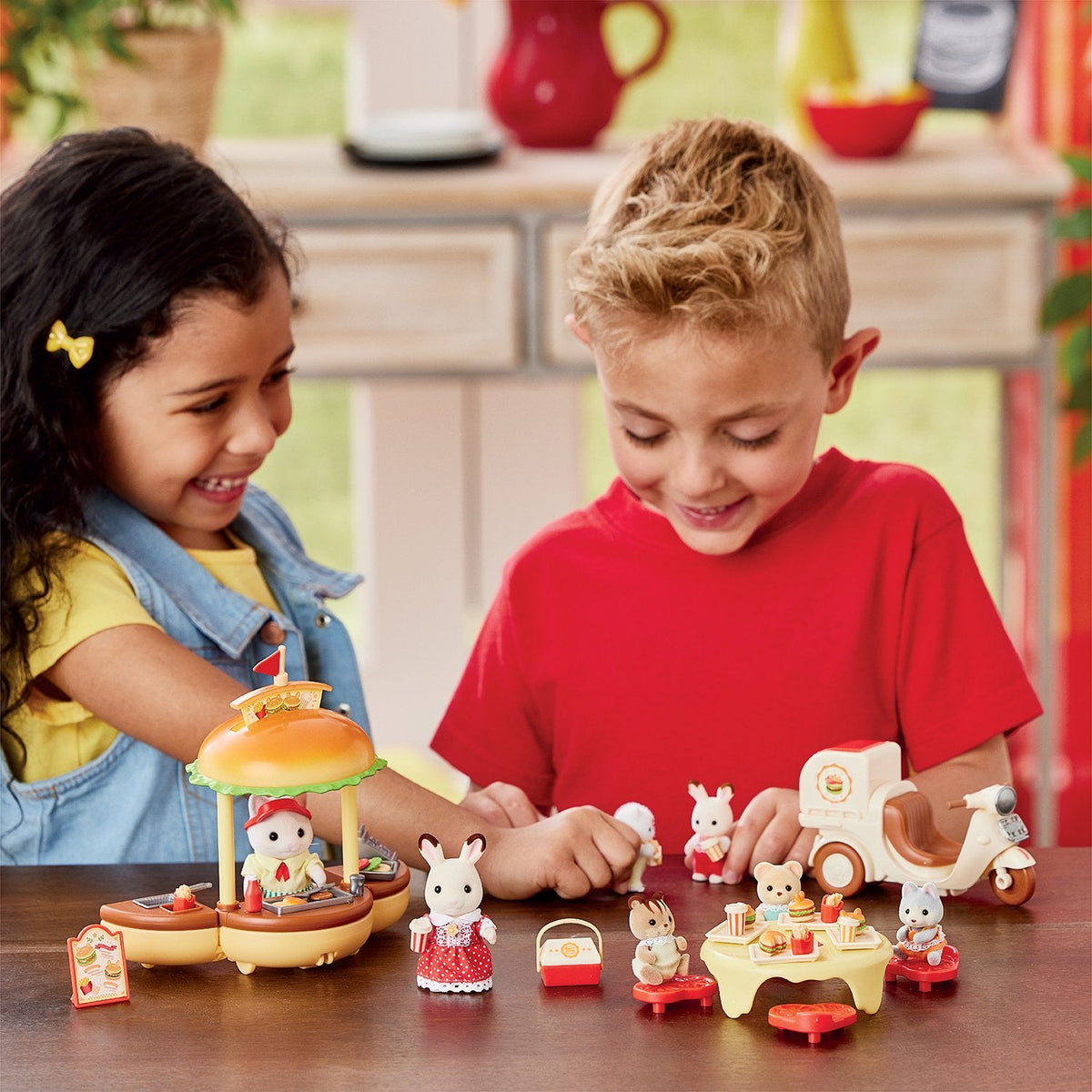 Epoch Sylvanian Families - Portátil Hamburger Imbiss Con Figur 5757