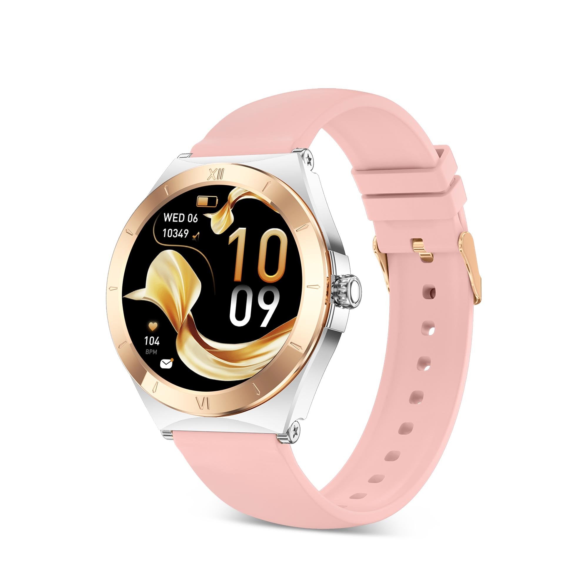 Ksix Lya Rosa Smartwatch 1.19" 2 Correas (Metal + Silicona)