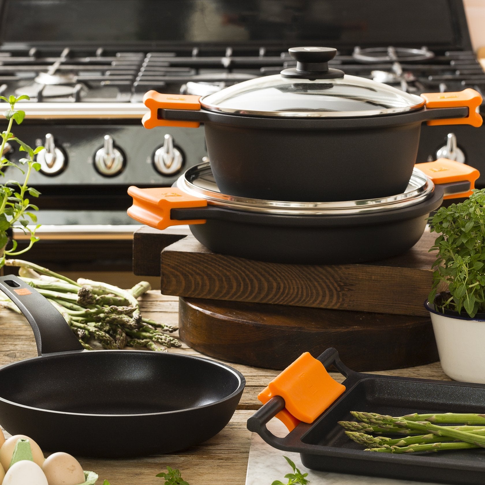 Cacerola Bra Efficient A270540 Ø40cm Aluminio Fundido Apta Para Inducción