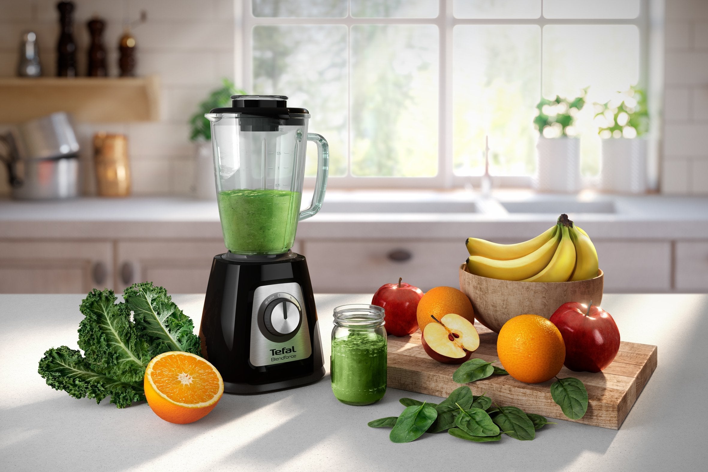 EAN 3016661153419 - Tefal BlendForce II BL4388 licuadora 1,25 L Batidora de vaso 800 W Negro, Acero pulido imagen 11
