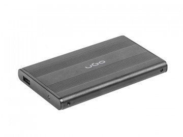 Ugo Caja Externa Hdd/Ssd 2.5'' Sata Usb2, Aluminio, Negro