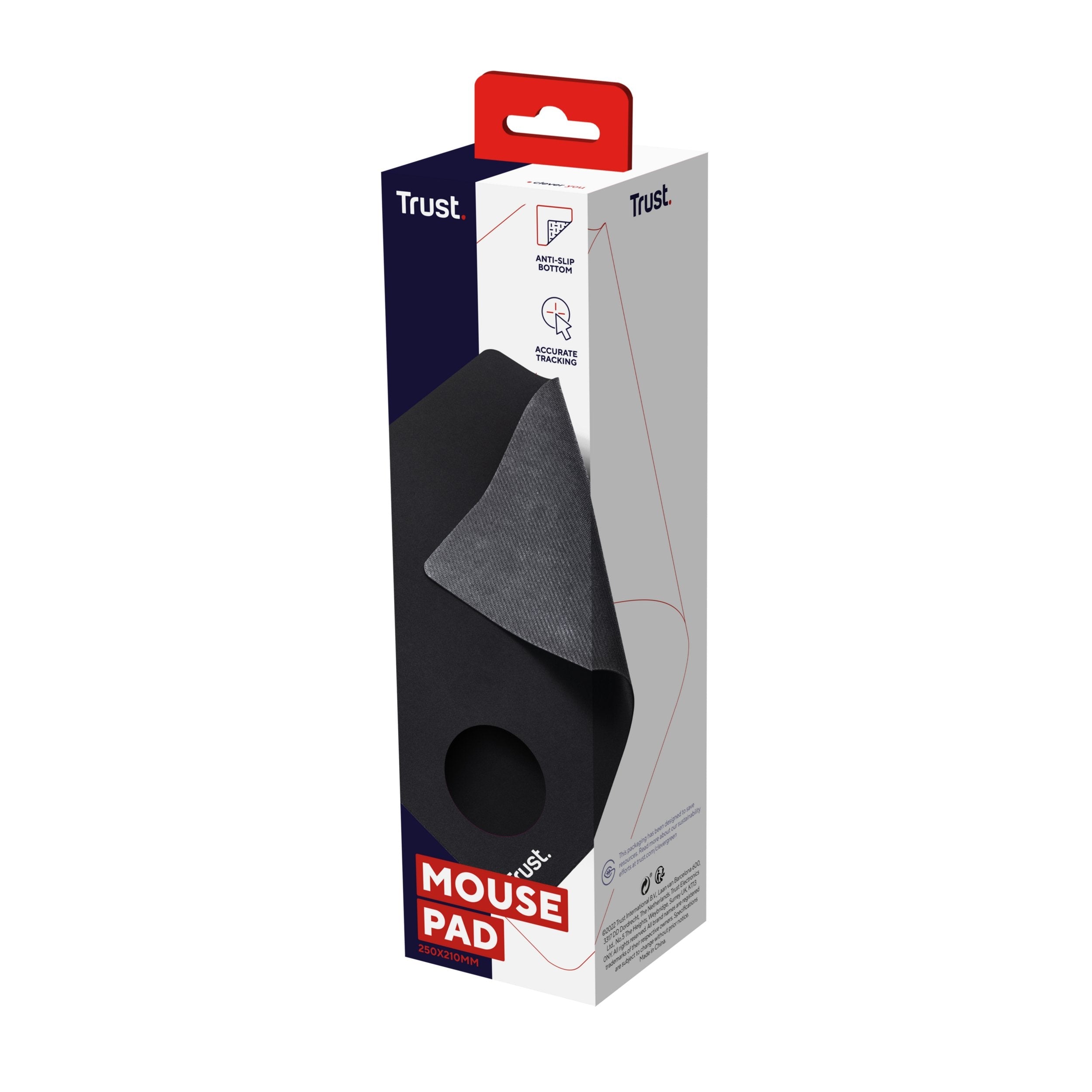 Alfombrilla Trust Estándar 24193 3 X 250 X 210mm Negra