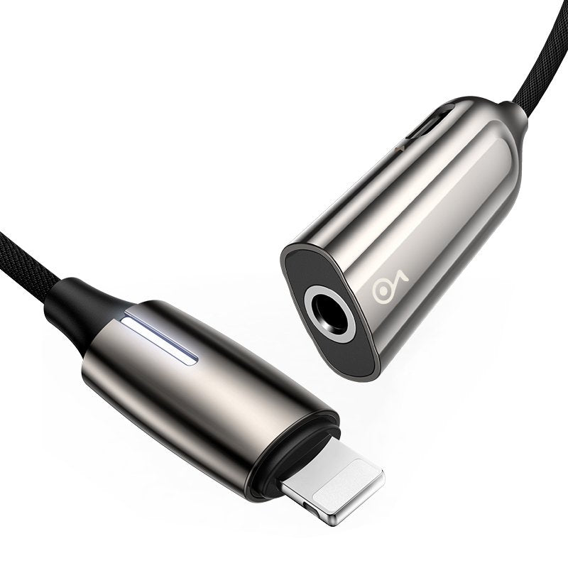 EAN 6953156294103 - Baseus CALL56-0A cable de teléfono móvil Negro, Gris 3,5mm Lightning imagen 1