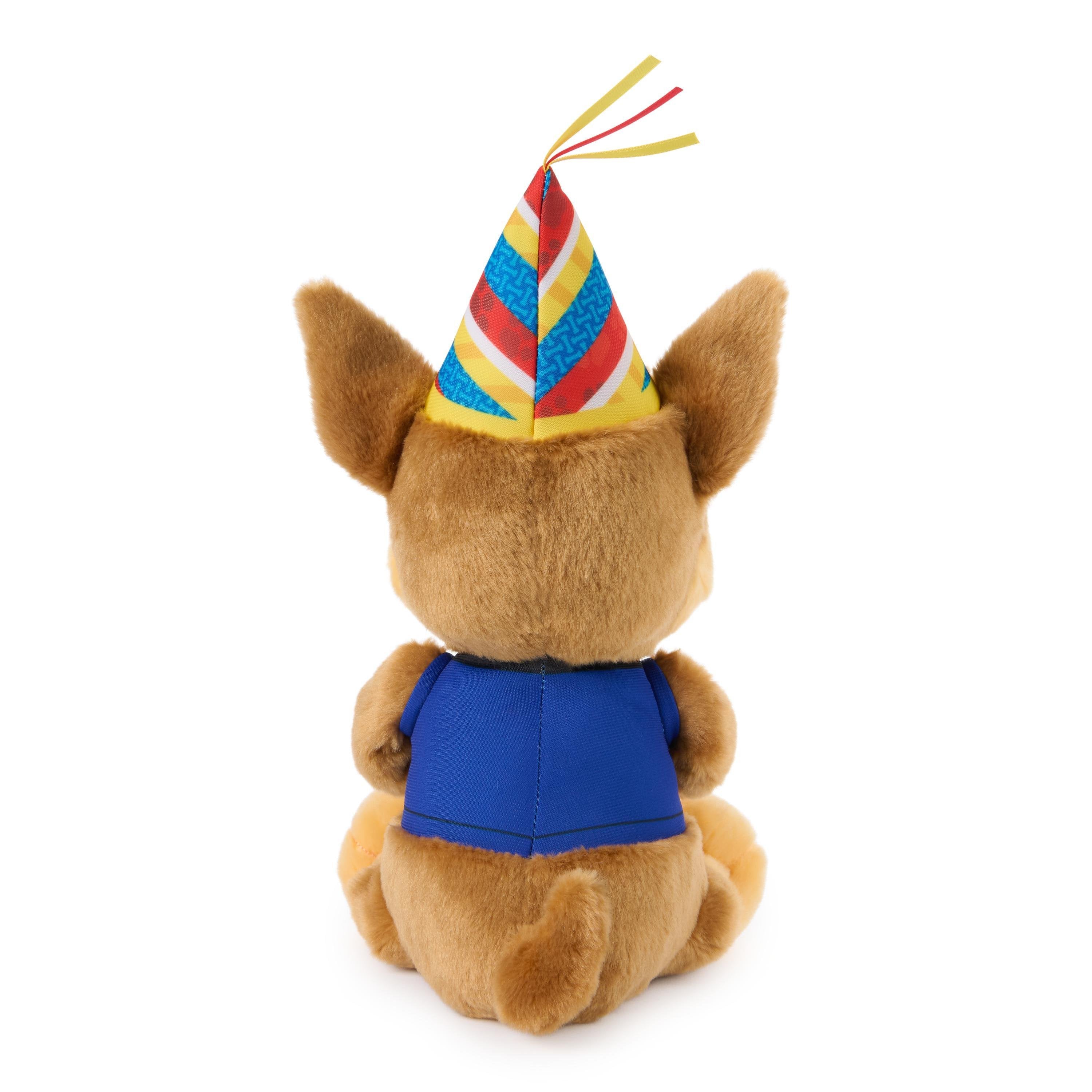 Spin Master Gund - Peluche De Cumpleaños Paw Patrol Chase, Peluche 23 Cm 6076362