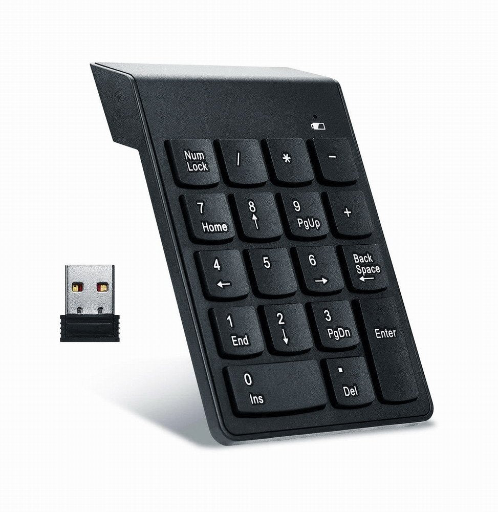 Gembird Kpd-W-02 Teclado Numerico Inalambrico 18 Teclas Negro