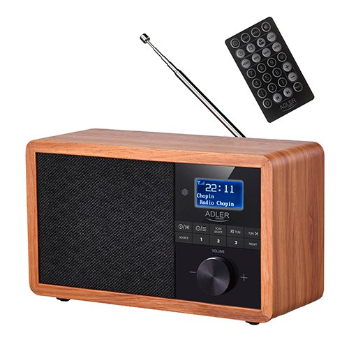 EAN 5902934839167 - Adler AD 1184 radio Portátil Digital Negro, Madera imagen 1