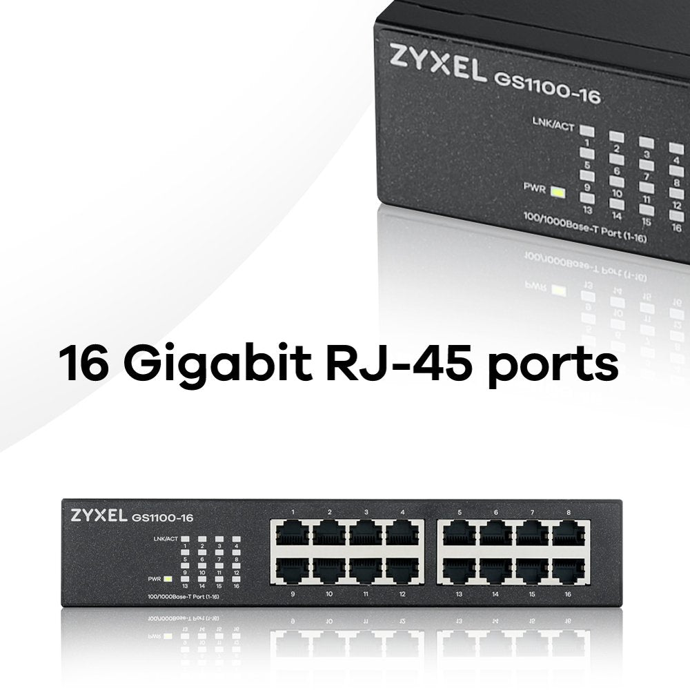 Switch Zyxel Gs1100-16 V3 16-Port Gigabit No Gestionado