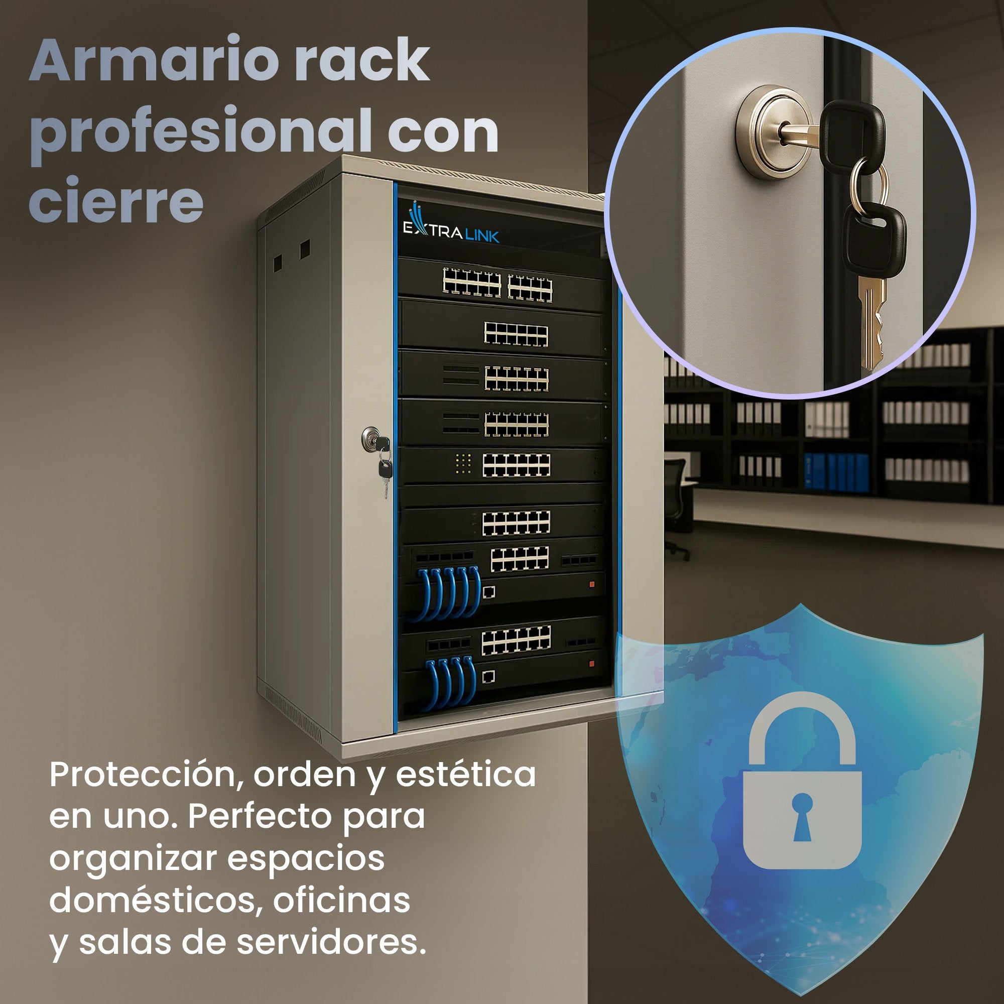 EAN 5903148914374 - Extralink EX.14374 armario rack Bastidor de pared imagen 8
