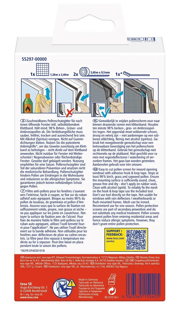 EAN 4063565152405 - TESA 55297-00000-00 mosquitera de ventana Pantalla de malla Poliéster imagen 2