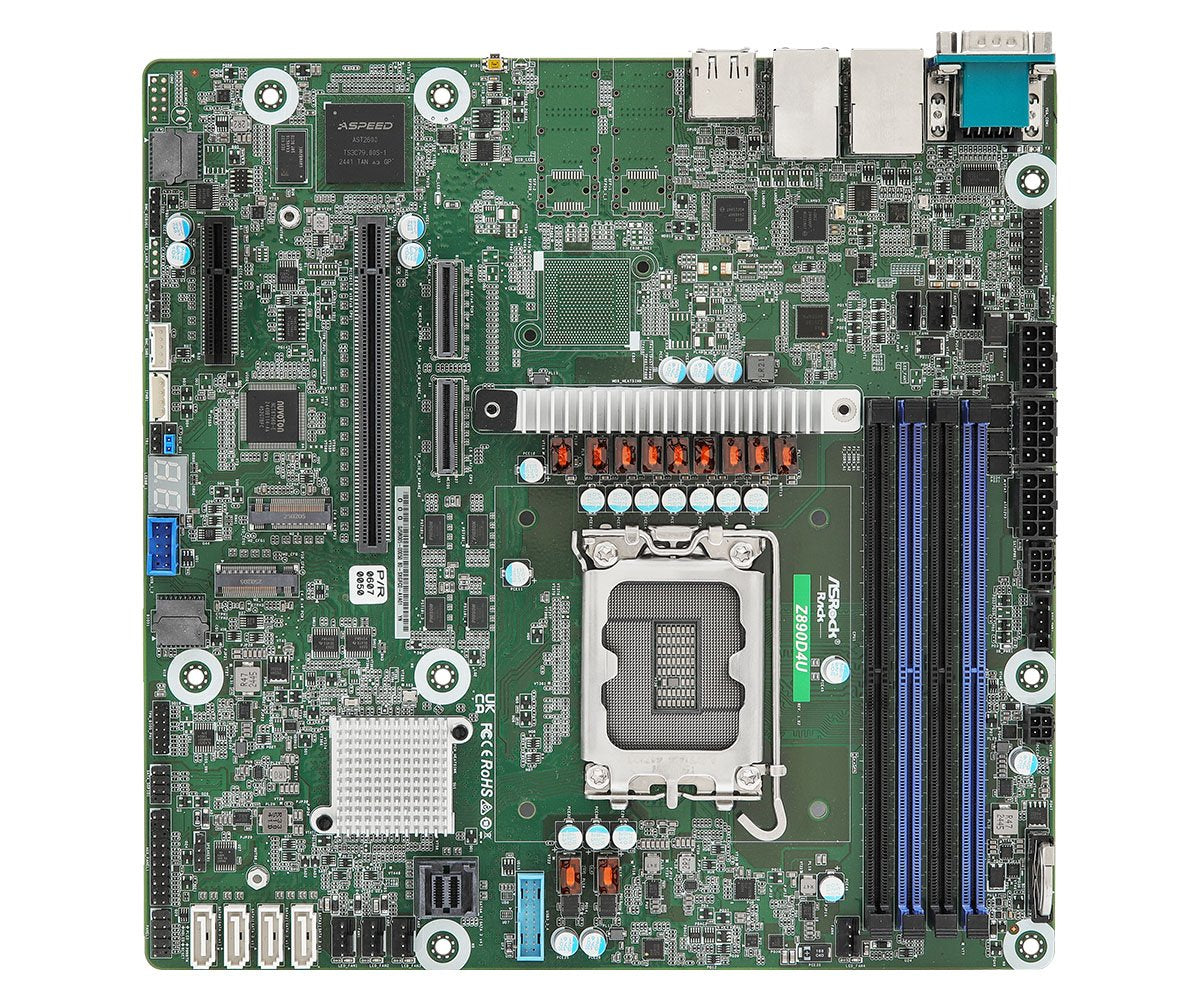 EAN 4711430525020 - Asrock Z890D4U placa base Intel Z890 LGA 1851 (Socket V1) micro ATX imagen 1