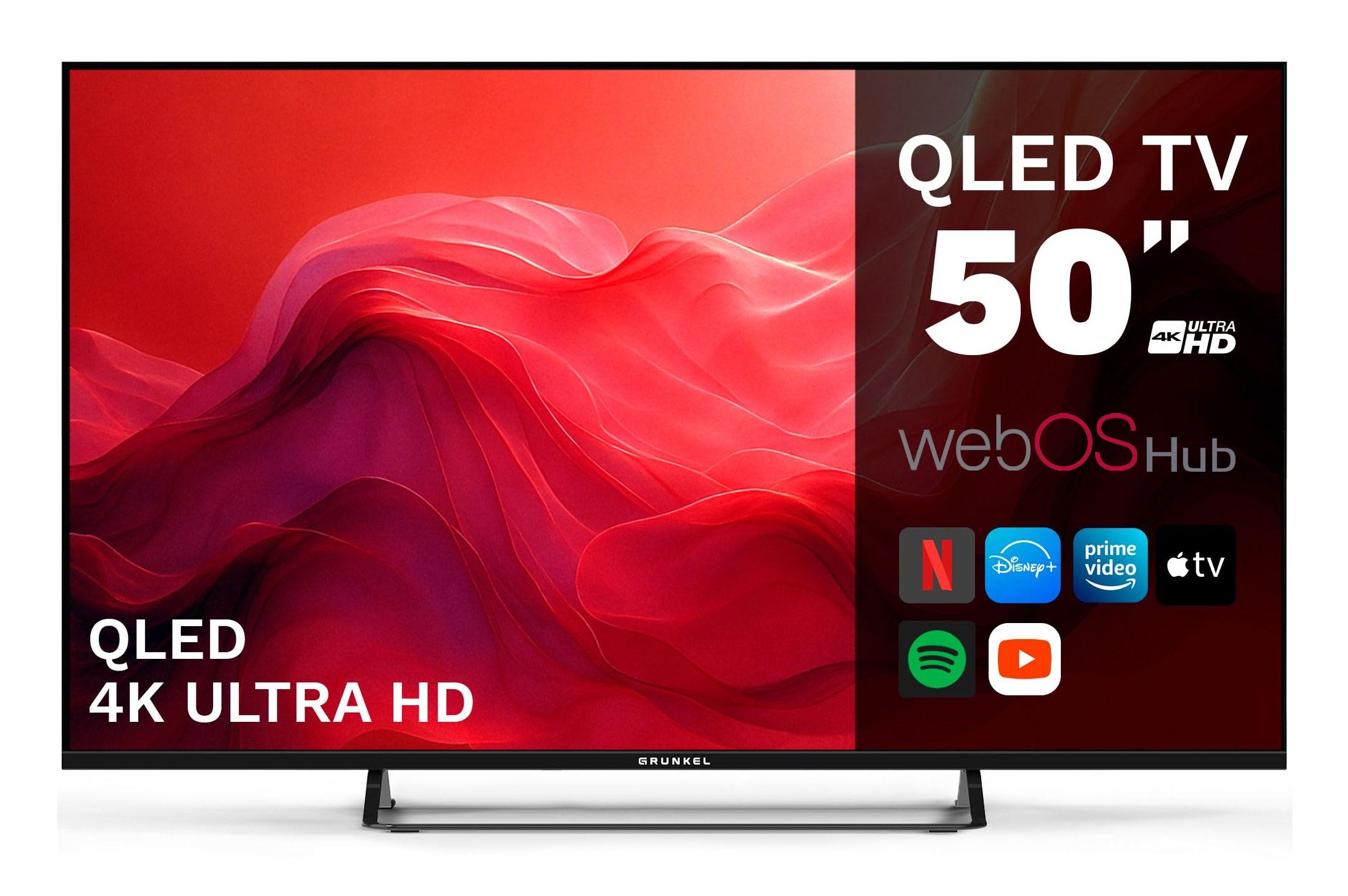 EAN 8426156018744 - Grunkel LED-5025QLEDW Televisor 127 cm (50") 4K Ultra HD Smart TV Wifi Negro imagen 1