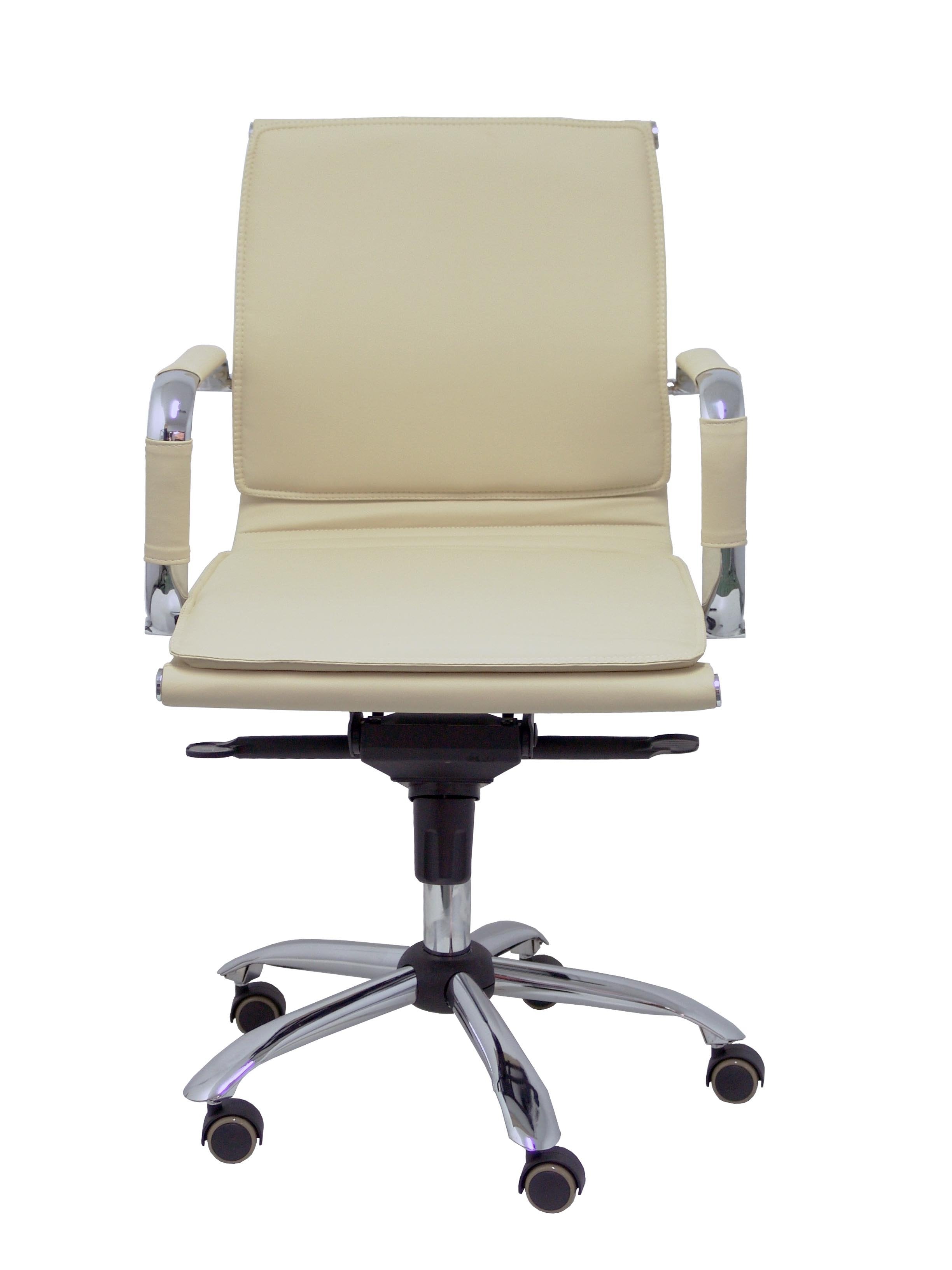 Sillón Yeste Confidente Giratorio Similpiel Crema