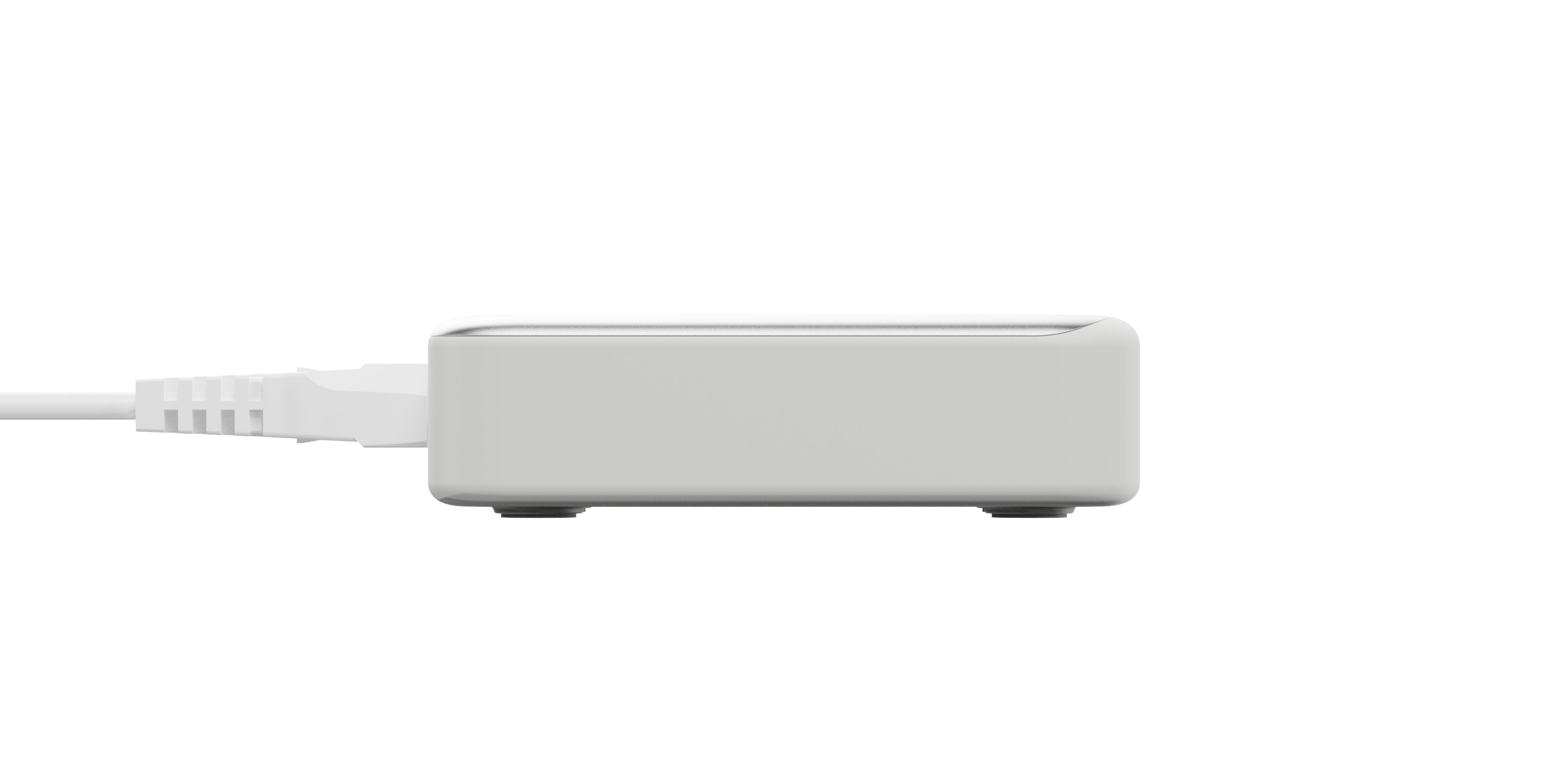 Cargador Escritorio 4xusb-C 240w Gan2 Plata Linq Hasta 240w/ 4xusb-C Pd/ 140w Máximo Por Puerto