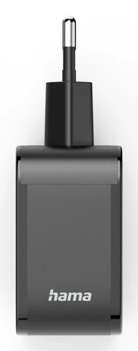 Cargador De Pared Hama - Potencia 65w - 2x Usb-C - Usb-A - Power Delivery - Qualcomm - Negro