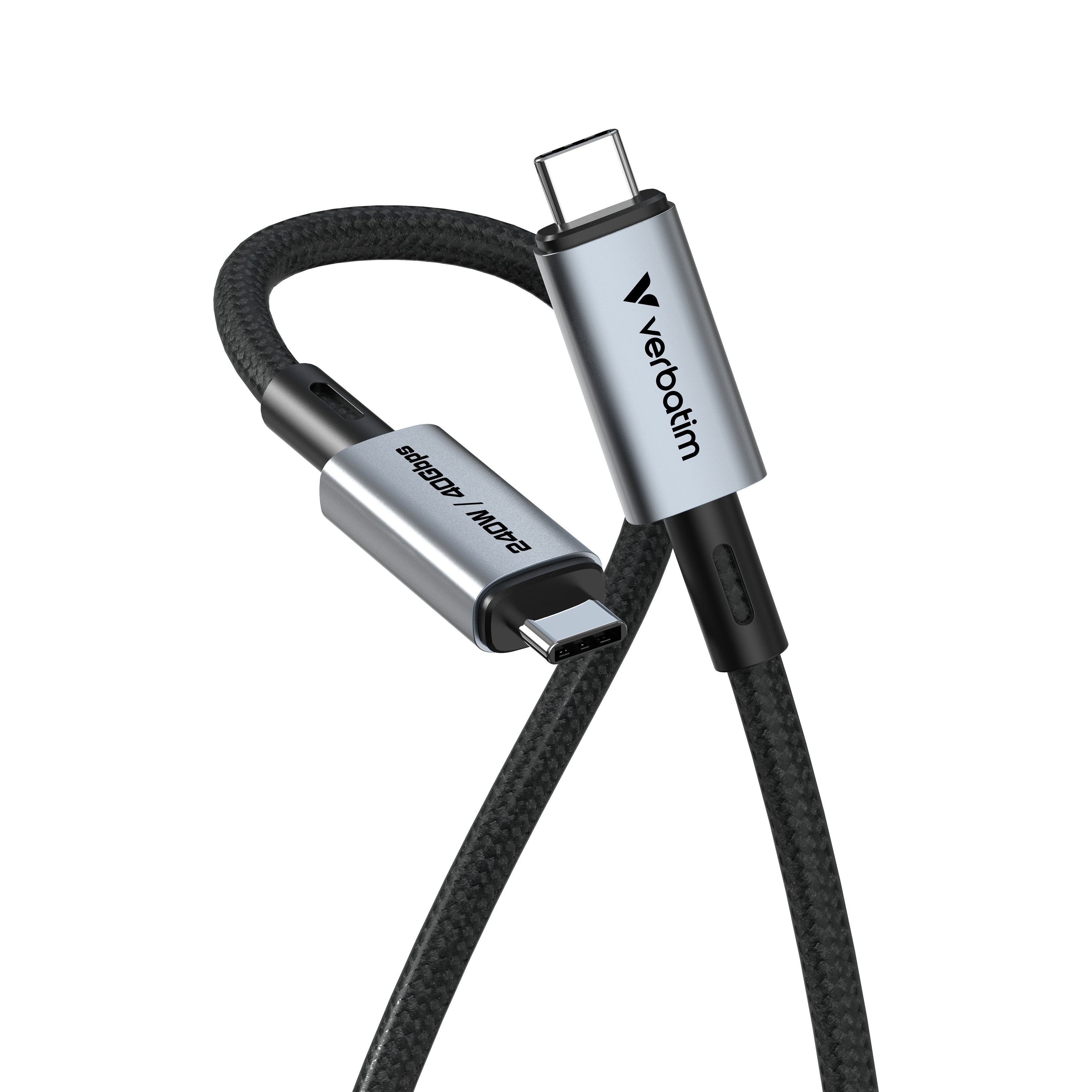 Verbatim Sync & Charge Usb C To Usb C 240w 40 Gbps120 Cm