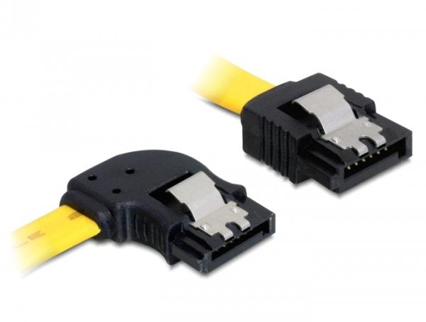 Cable Sata Delock Sata Iii -> Sata Izquierdo M/M 0,50 M Amarillo