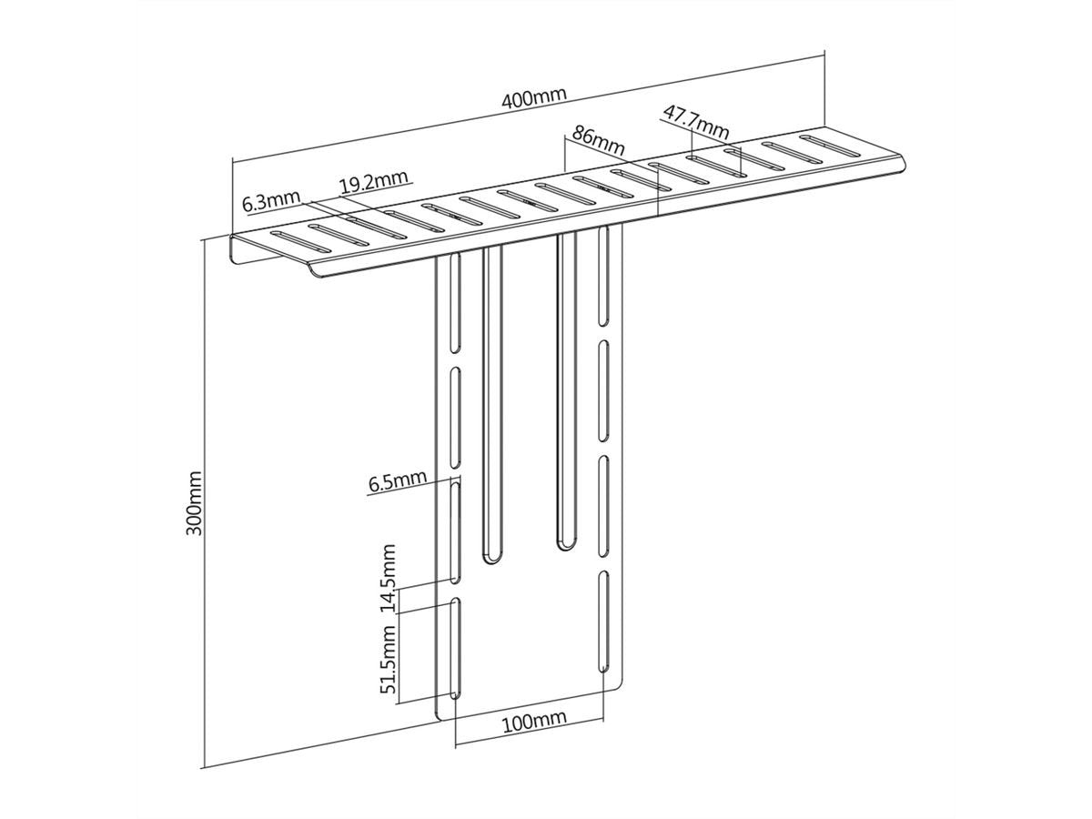 Roline All-In-One Gerteablage, Vesa-Kompatibel, Bis 3 Kg