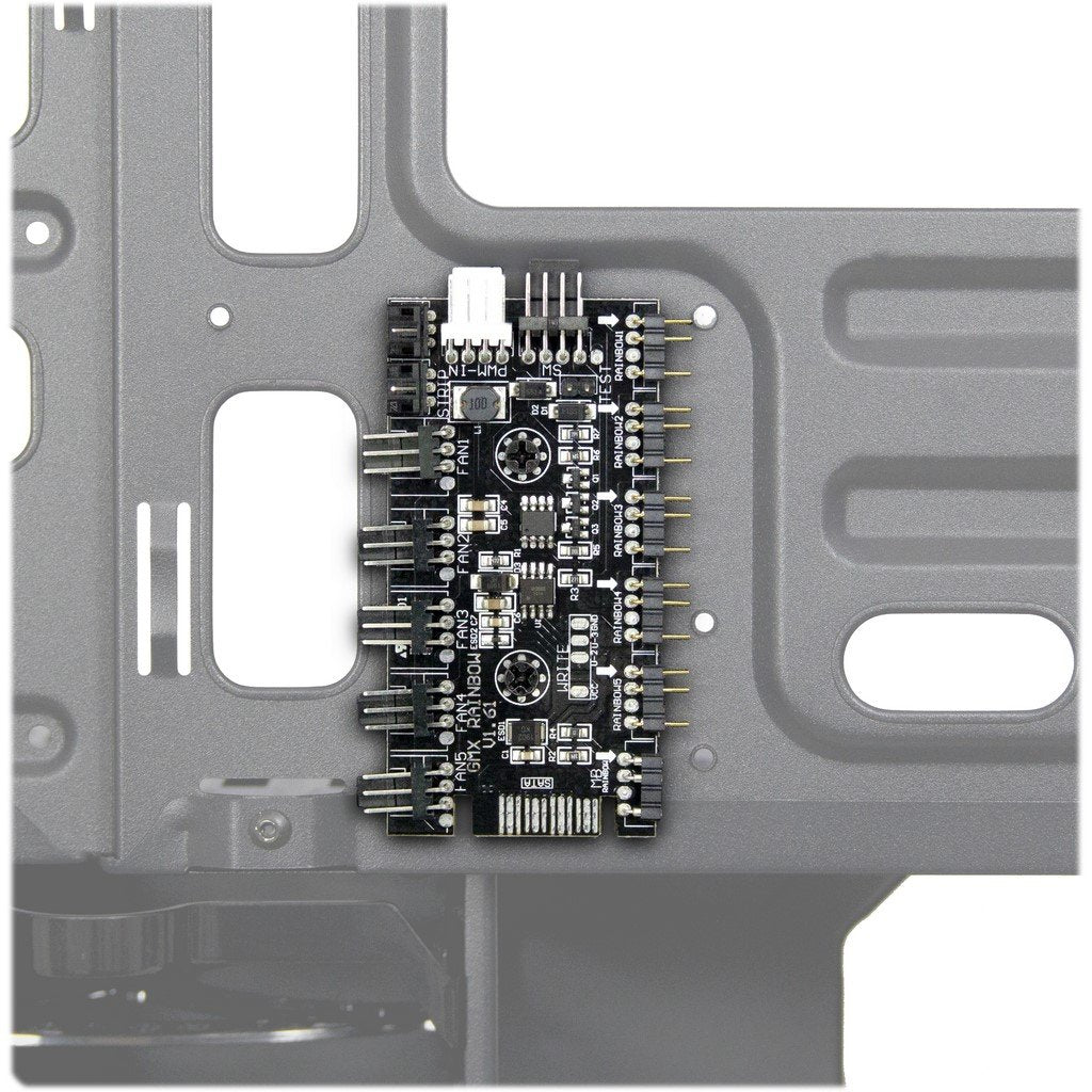 Caja Pc Inter-Tech X-608 Infinity Micro Tower Ventilador 1x120mm Rgb