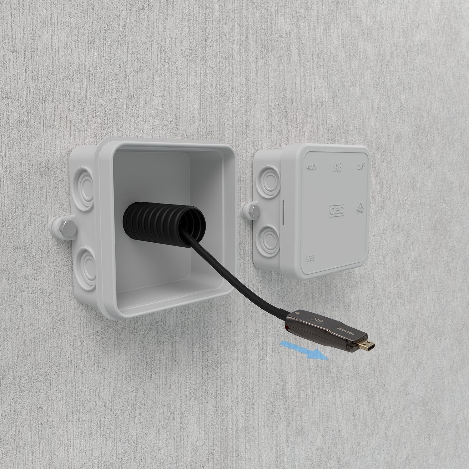 Aisens Cable Hdmi V2.1 Aoc Desmontable Ultra Alta Velocidad / Hec 8k@60hz 4k@120hz 4:4:4 48gbps - A/M-D/A/M - 50m -