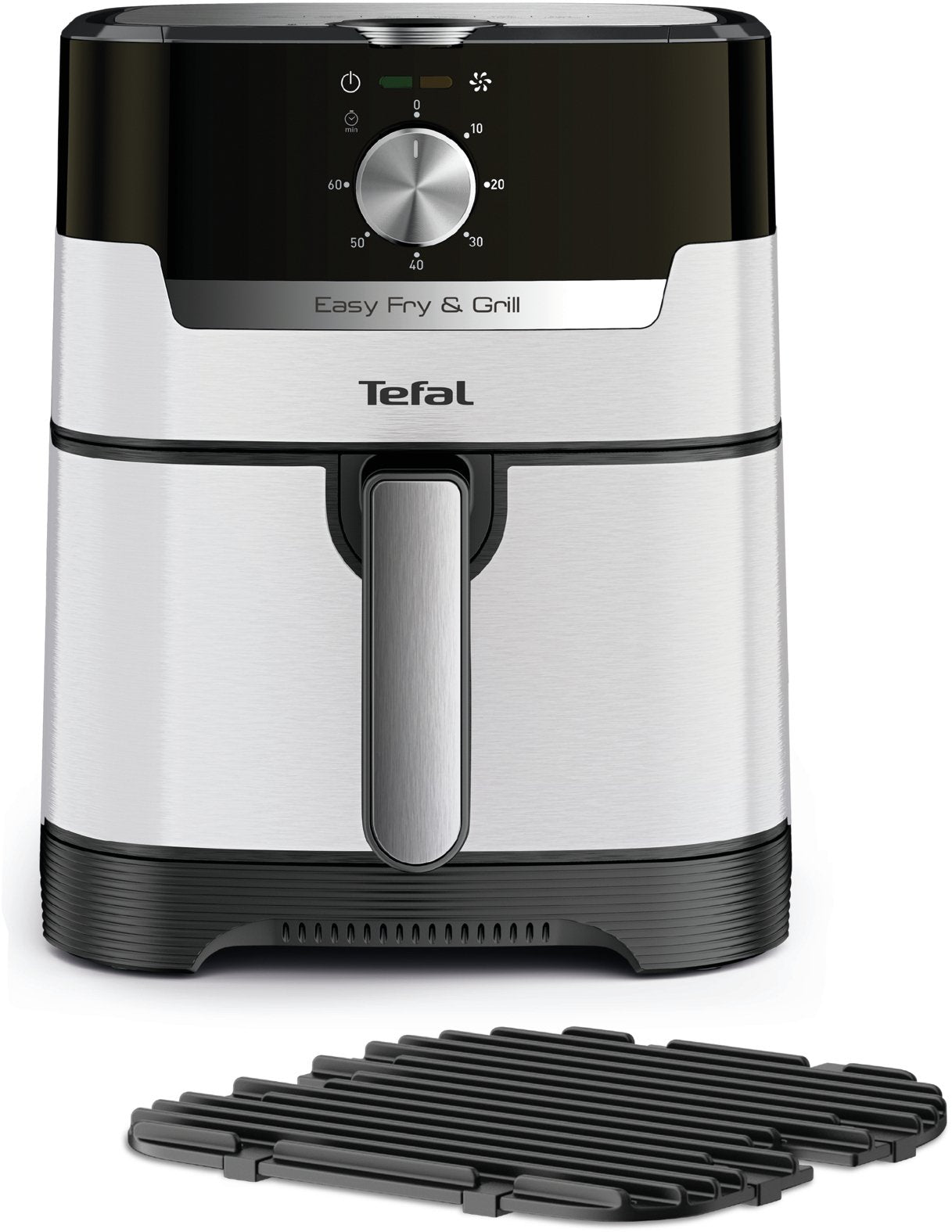 EAN 3045380024441 - Tefal Easy Fry & Grill EY501A Sencillo 4,2 L Independiente 1550 W Freidora de aire caliente Negro, Acero imagen 1