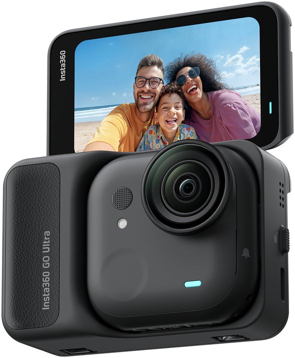 Cámara Digital Deportiva Insta360 Go Ultra Pack Creador 4k Ángulo De Visión 360 Negra