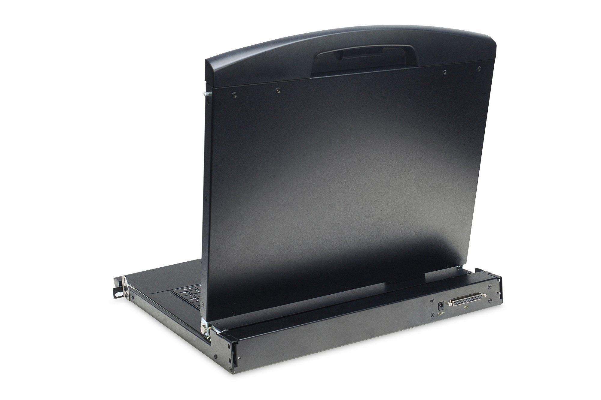 Kvm Modulare Konsole Mit 17" Tft (43,2cm), 8 Port Cat.5 Kvm & Touchpad, Tr Tastatur Ral 9005 - Schwarz Digitus Professional