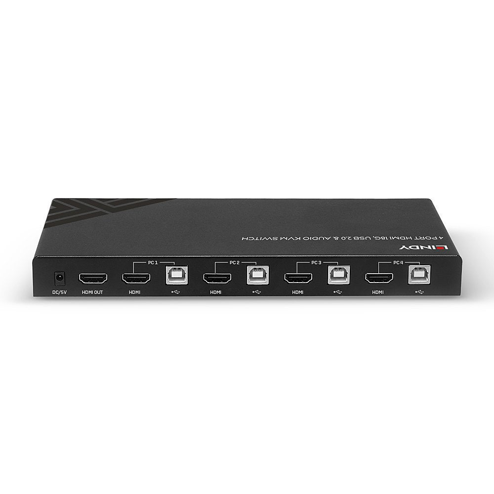 Lindy 4 Port Hdmi 18g, Usb 2.0 & Audio Kvm Switch