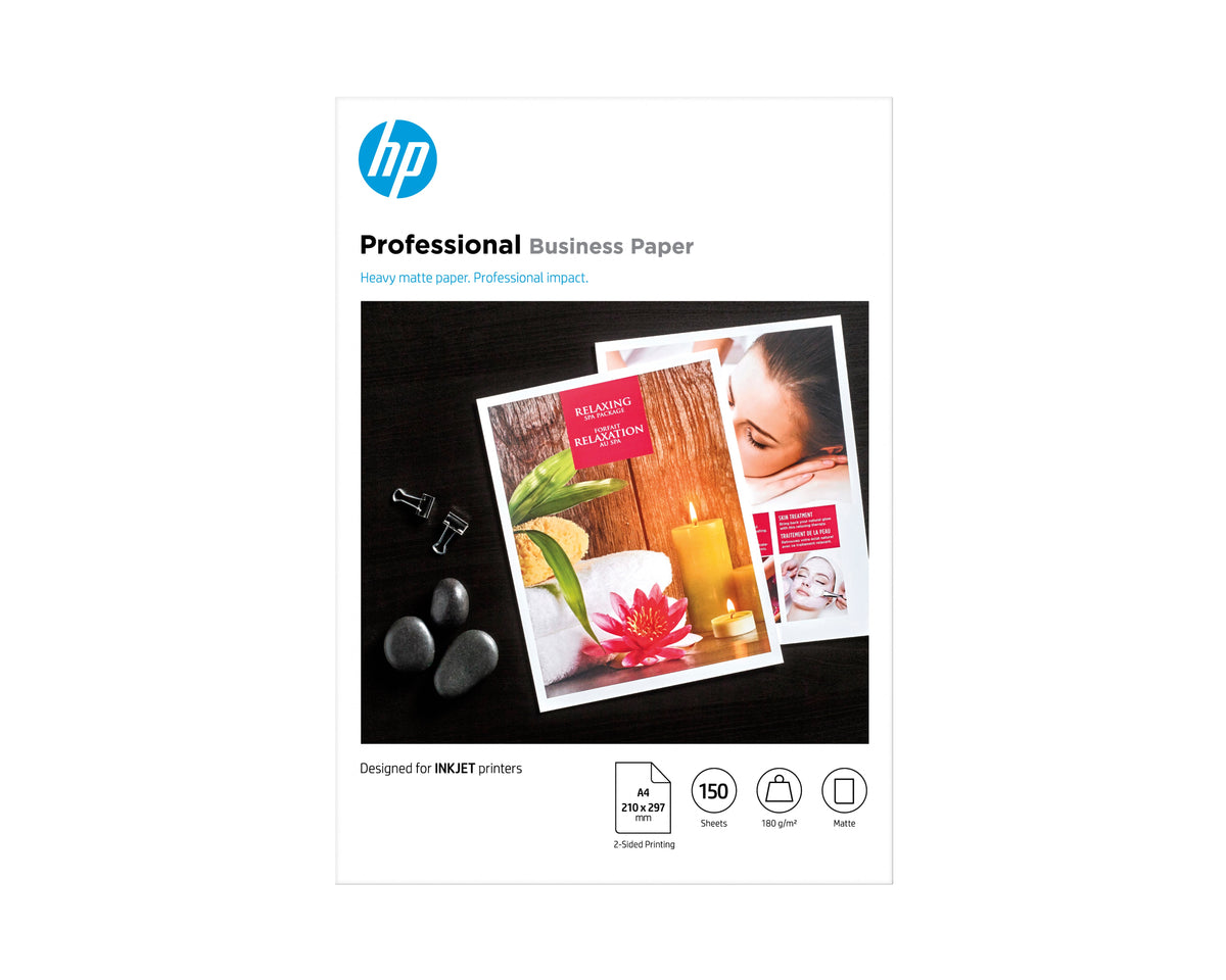 EAN 0193905504879 - HP Professional Inkjet Matte FSC Paper 180 gsm-150 sht/A4/210 x 297 mm papel para impresora de inyección imagen 1