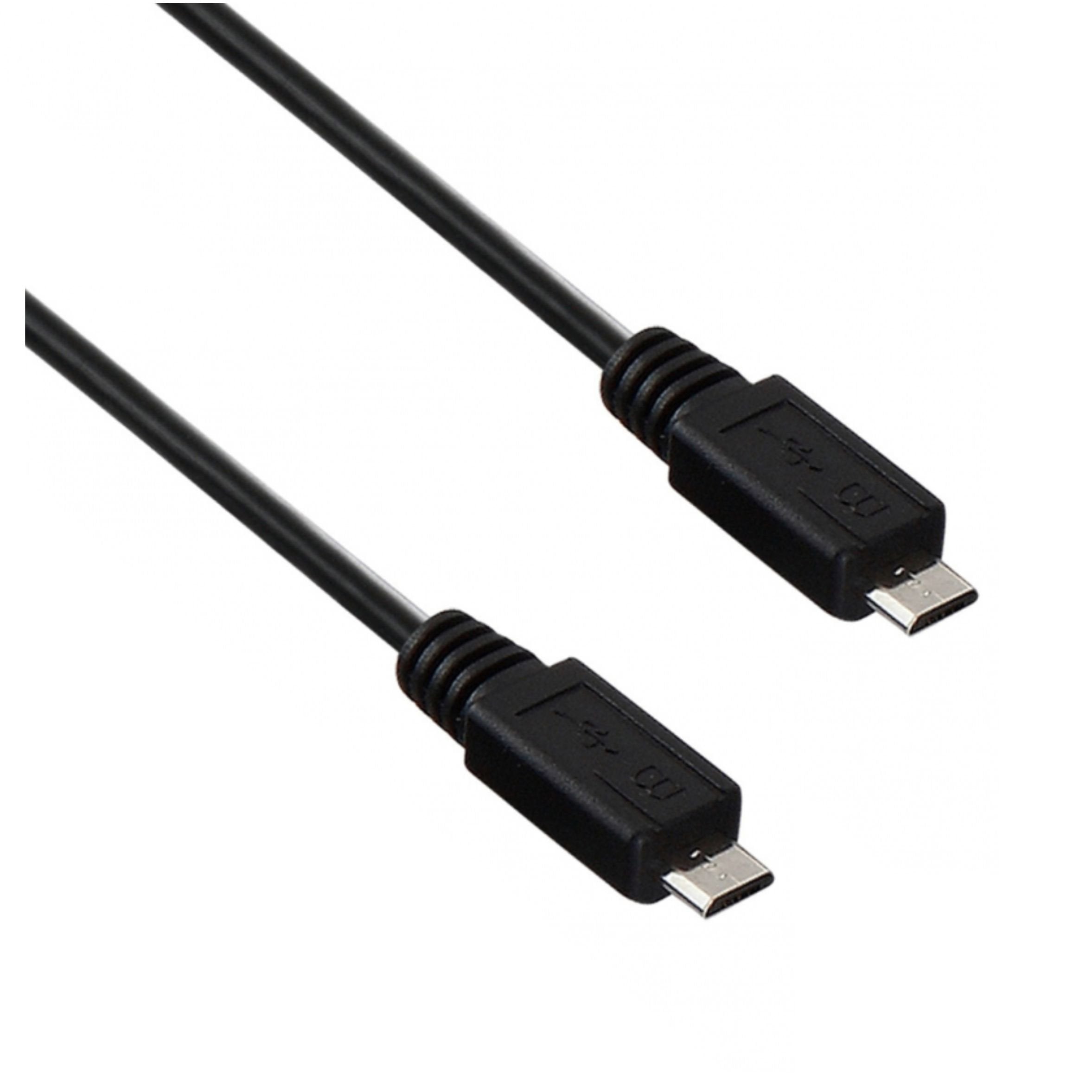 Cable Akyga Ak-Usb-17 (Micro Usb M - Micro Usb M; 0,6 M; Black Color)