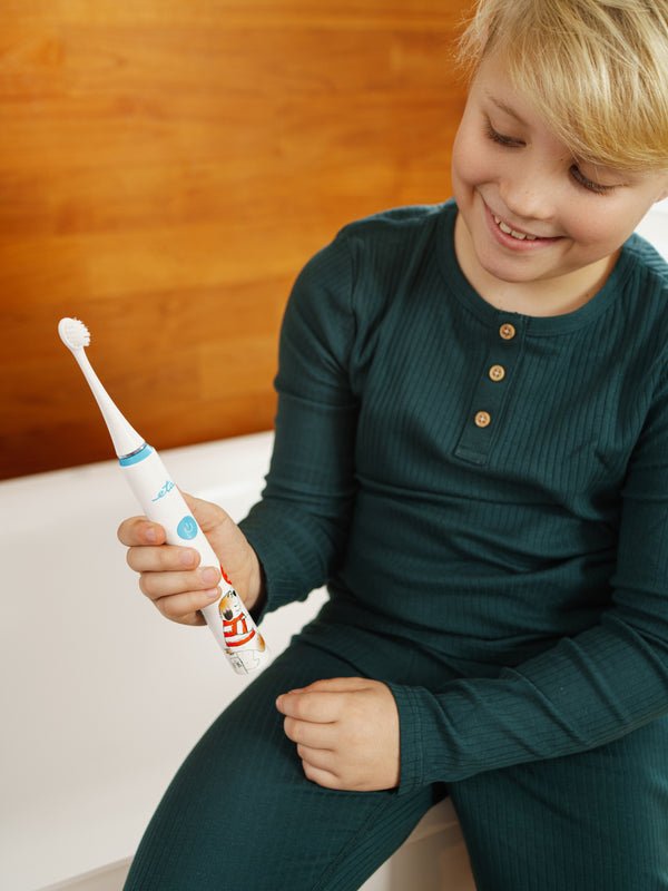 EAN 8590393324491 - Eta Sonetic Kids Maxipes Niño Cepillo dental sónico Azul, Blanco imagen 10