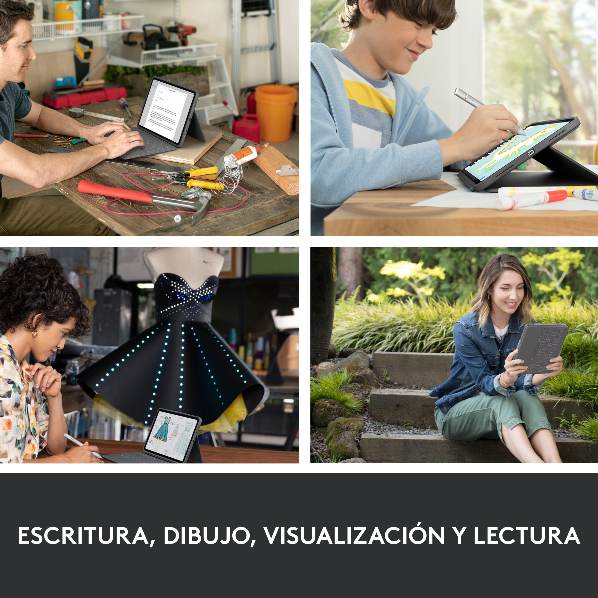EAN 5099206106741 - Logitech 920-011203 teclado para móvil QWERTY Español Smart Connector Grafito imagen 4