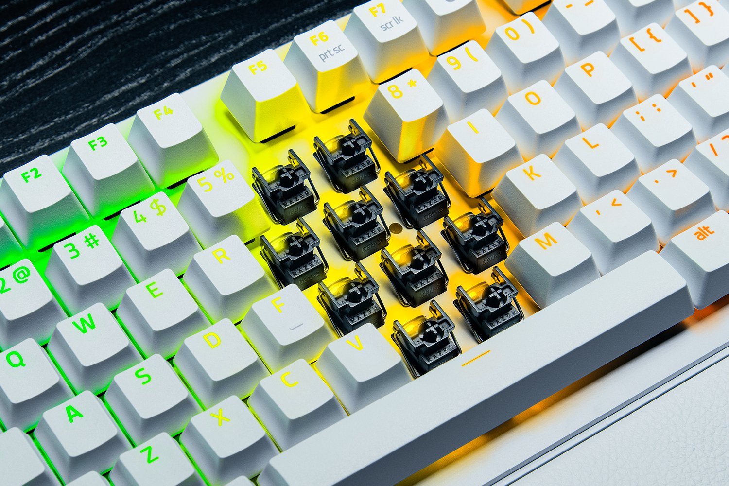 EAN 8887910074169 - Razer Huntsman V3 Pro Tenkeyless 8KHz teclado Juego USB Blanco imagen 6