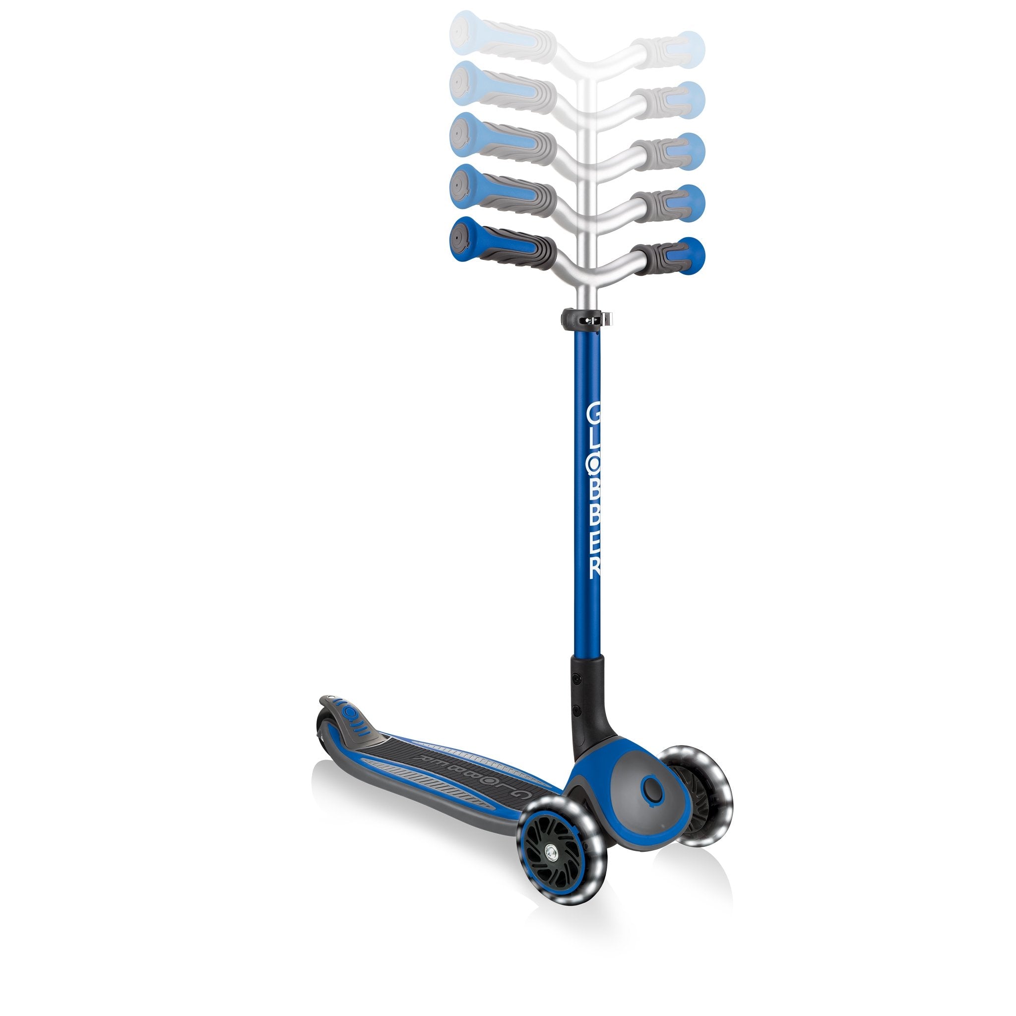 Patinete Globber Master Lights, Scooter Azul 662-100-2