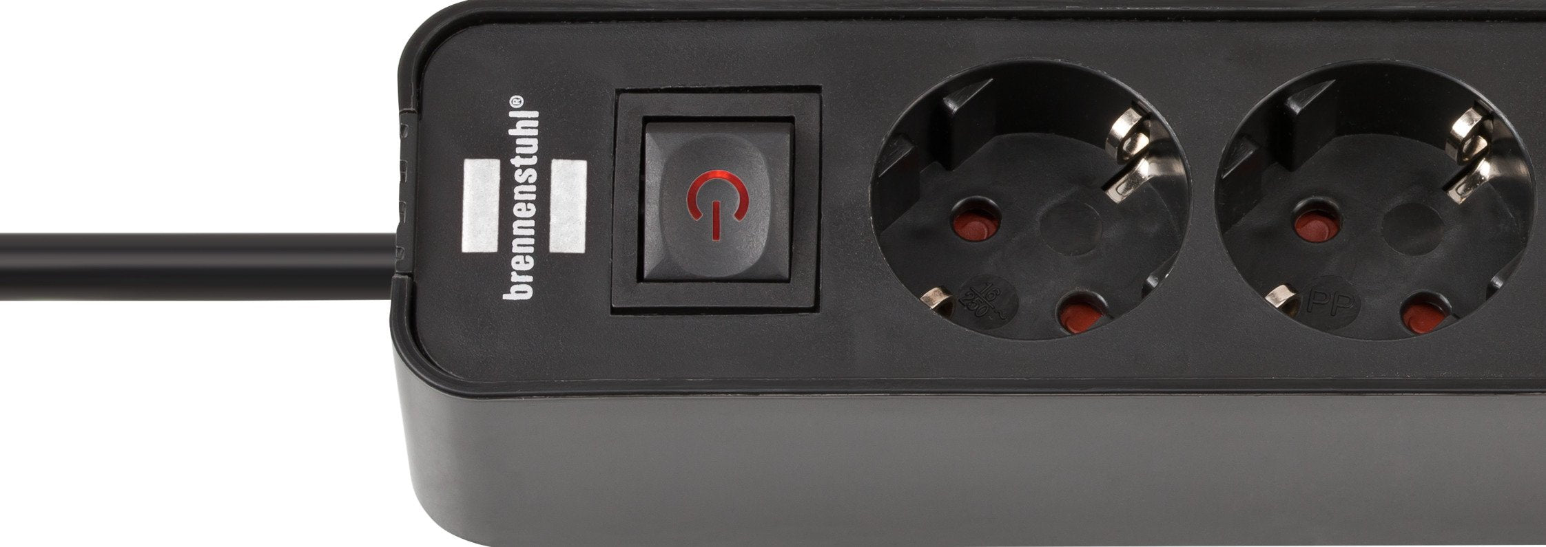 Brennenstuhl Ecolor Regleta 4 Tomas Con Interruptor & 2x Usb-C Negro 1,5m