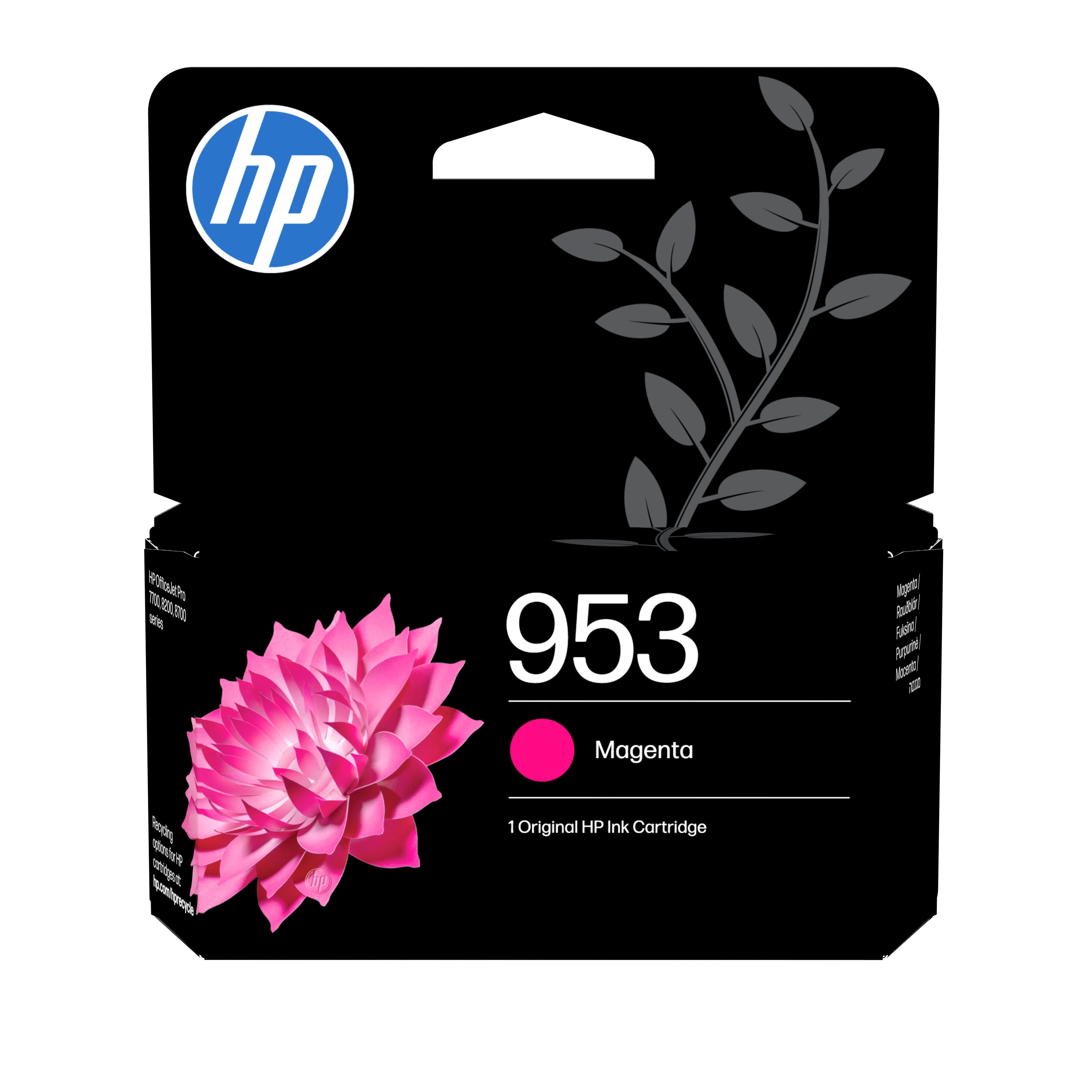 EAN 0195122352196 - HP 953 4-Pack CMYK(4) Original Ink Cartridge Combo cartucho de tinta 4 pieza(s) Rendimiento estándar Negr imagen 1