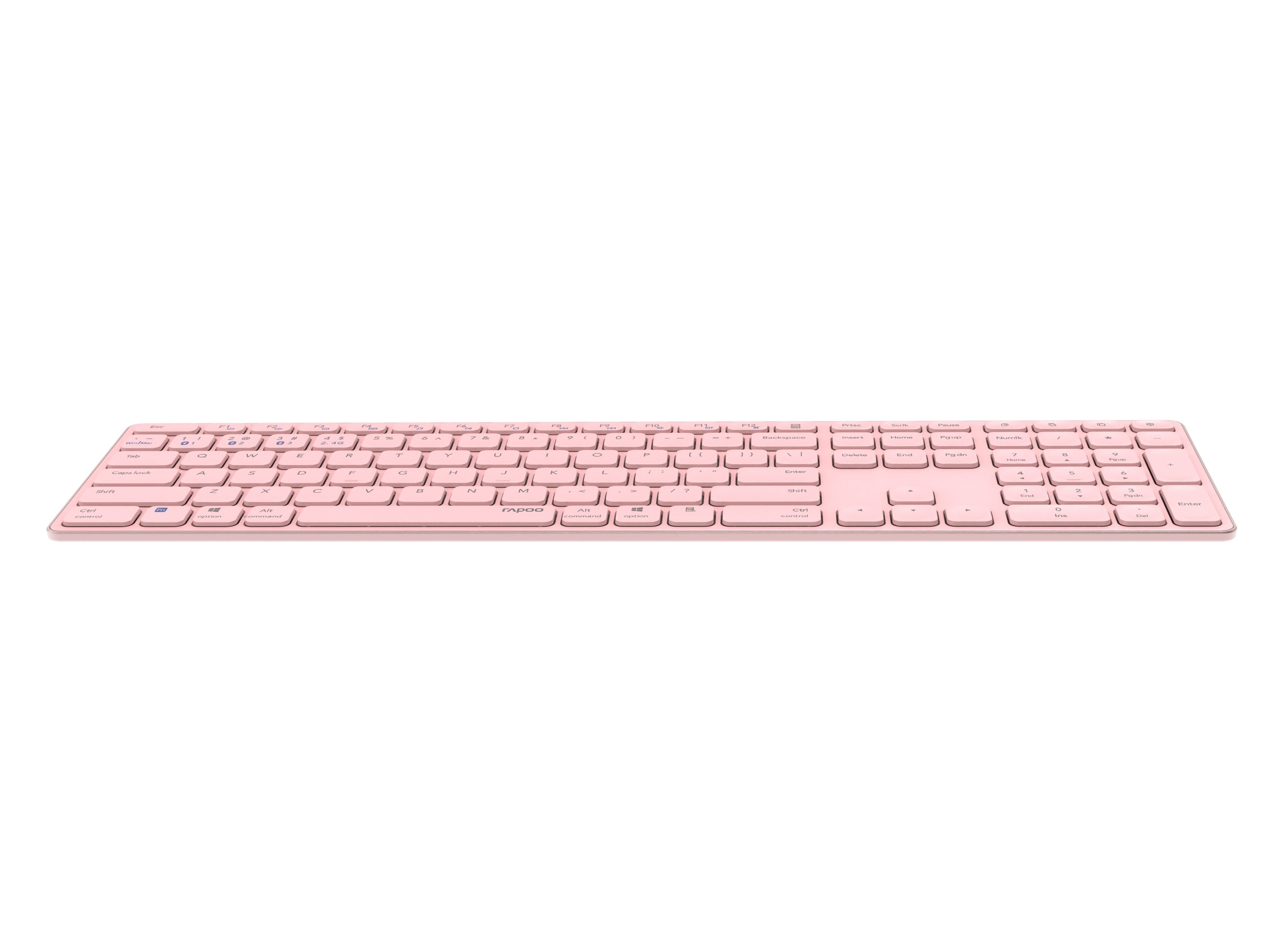 Rapoo E9800m Teclado Bluetooth Qwerty Rosa